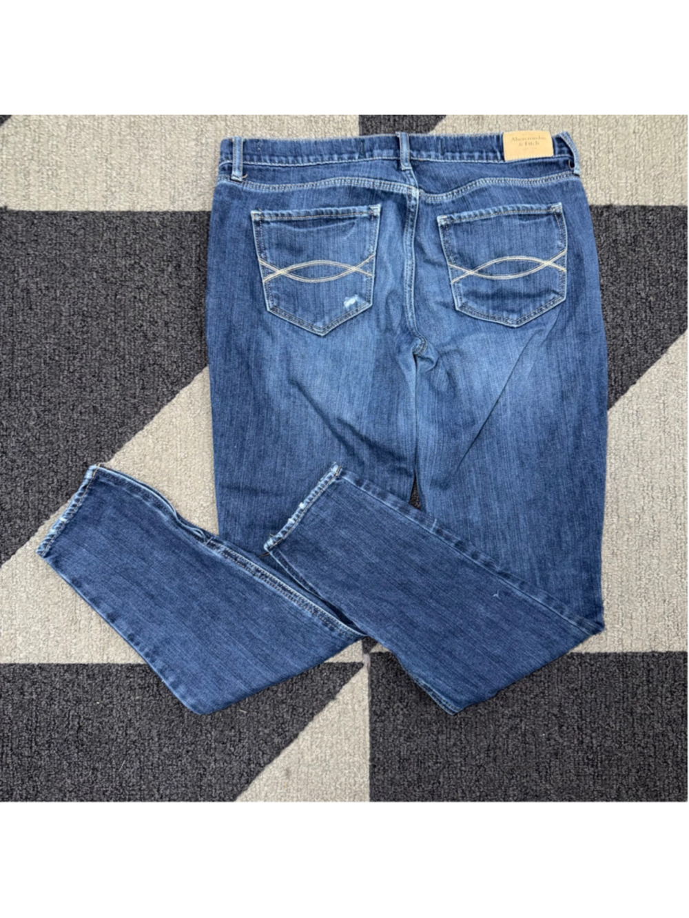 Women's Abercrombie & Fitch Skinny Jeans Size 6 Blue 28 W Perfect Stretch - Picture 9 of 12